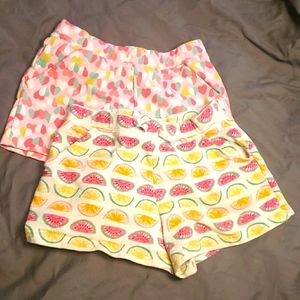 Pair of girls shorts